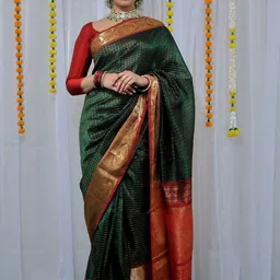 Visit Wear Woven Design Zari Pure Silk Banarasi Saree-image-33
