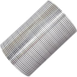 Guddan Set of 48 Grey Glossy Metal Bangles image 3
