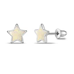 LeCalla 925 Sterling Silver Plated Star Shaped Studs-picture-6