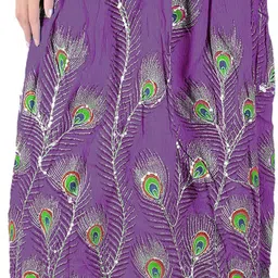 Exotic India Printed A-Line Maxi Skirts-picture-19
