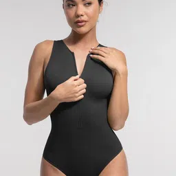 SHOP THE EDIT Women V-Neck Bodysuit-image-46