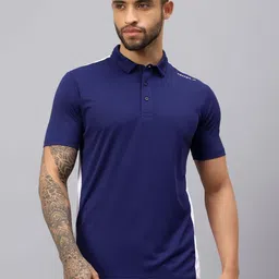 VECTOR X Men Solid Polo Collar T-Shirt-image-54