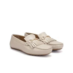 ROSSO BRUNELLO Women Textured Leather Loafers-image-34
