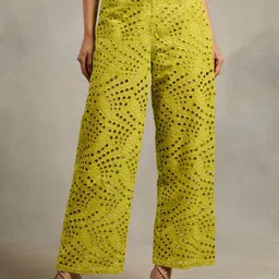 Style Island Women Cotton Relaxed-Fit Mid Rise Trousers-image-48