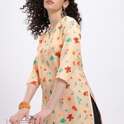 Anouk Rustic Floral Printed V-Neck Kurti-picture-17