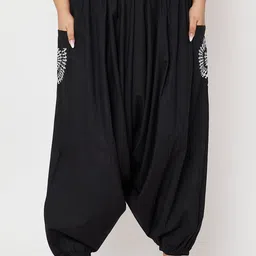 9rasa Women Loose Fit High-Rise Jodhpuris Trousers-54