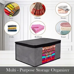 Kuber Industries Grey Set of 4 Regular Multi-Utility Organisers image 4