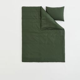 H&M Green Pure Cotton Single Duvet Cover Set-picture-0