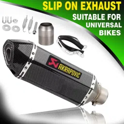 Sport Bike Bajaj, Yamaha, Hero, TVS, Honda Universal For Bike Slip-on Exhaust System-14