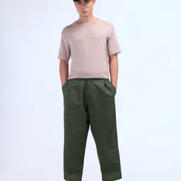 Flying Machine Men Cotton Loose Fit Pleated Trousers-image-80
