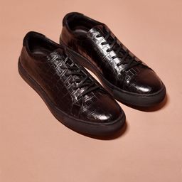 dmodot Men PU Leather Round Toe Sneakers-image-48