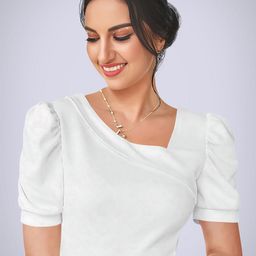 dream beauty fashion Dream Beauty Women Fashion Puff Sleeve Top-picture-0