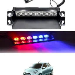 12V/8Led Red & Blue Dash Police Strobe Flash Warning Light For Car/SUV/Jeep-208 Car Fancy Lights-image-85