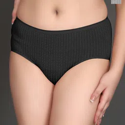 SHOPPY VILLA Pack Of 2 Printed Hipster Briefs 6048-BLACK - GREY-S-PO2-22