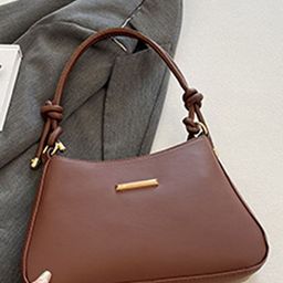 LULU & SKY PU Bucket Handheld Bag with Tasselled-image-35
