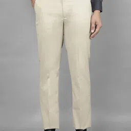 Canary London Men Smart Slim Fit Wrinkle Free Trousers-image-67