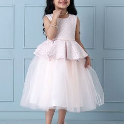 Mark and Mia Girls Self Design Fit & Flare Midi Dress-image-98