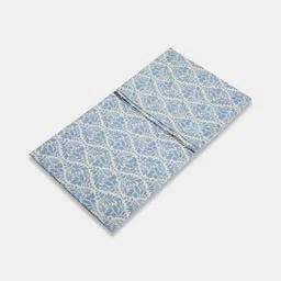 Fabindia Blue & Off White Floral Printed Cotton 144 TC Queen Bedsheet Set 2.74 m X 2.74 m-image-62