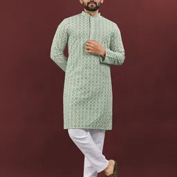 WELL TEX Men Men Abstract Printed Kurta-picture-2
