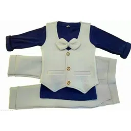 Ninas Boys Long Sleeves Shirt With Trousers & Waistcoat-32