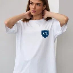 LULU & SKY Printed Oversized Pure Cotton T-shirt-picture-19