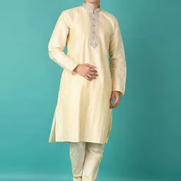 V-Mart Men Embroidered Regular Kurta with Churidar-37