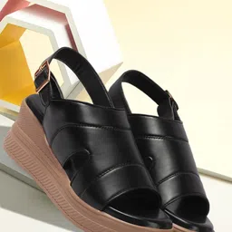Colo Wedge Sandals with Laser Cuts-image-59
