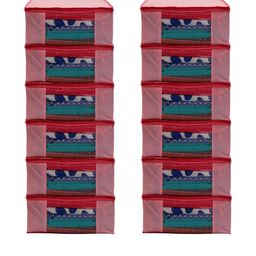 AMAK INC Pink Fabric Multi-Utility Wardrobe Organisers-picture-30