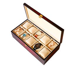NESTED AURA Brown 10 Slot Watch Organiser-11