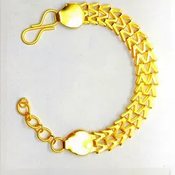 Dynamic Retail Global Men Gold-Plated Cuff Bracelet-picture-42