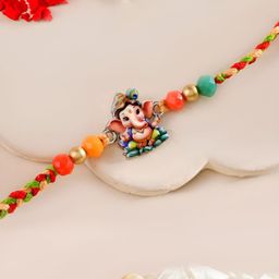 Myntra Elegant Homes Artificial Beaded Thread Rakhi With Roli Chawal & Card-image-38