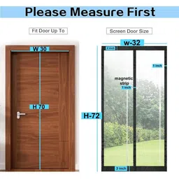 Stylista Transparent Insulated Magnetic Door Curtain - 30 x 70 inch - PVC thickness 0.3mm-image-78