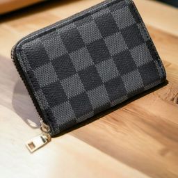 WATCHSTAR Men Geometric Zip Detail Leather Zip Around Wallet-21