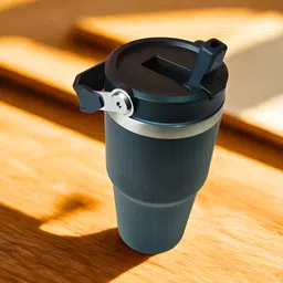 THE HOME CO. Black & Steel Solid Stainless Steel Matte Mugs Set of Cups and Mugs-11