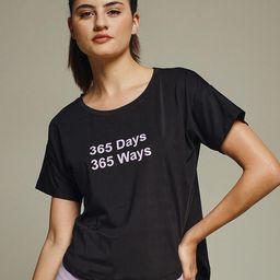 MKH Typography Printed Round Neck Short Sleeve Relaxed Fit T-shirt-image-96