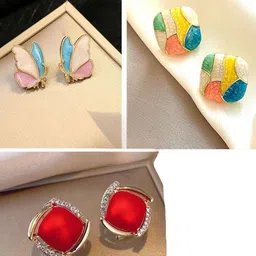 kazare Contemporary Studs Earrings-7