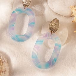 Priyaasi Gold Plated Oval Shaped Drop Earrings-18