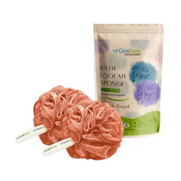 CareDone Set Of 2 So Soft Large Bath Loofah Sponge-Orange-8