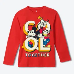 YK Disney Boys Printed Pure Cotton Applique T-shirt-picture-55