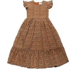 YOUNG BIRDS Animal Print Fit & Flare Midi Dress-image-37