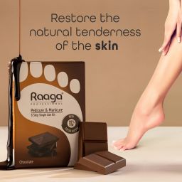 raaga professional Manicure & Pedicure | Chocolate | 6 Step Single Use Kit | 6 Sachets, 63 g image 5