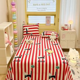 JC HOME Multicoloured 200 TC King Bedsheet with 2 Pillow Covers-image-105