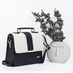 MABEE Structured Satchel With Applique-40