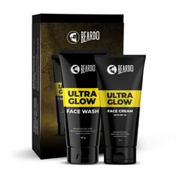 BEARDO Ultra Glow Face Wash & Face Cream Combo-2