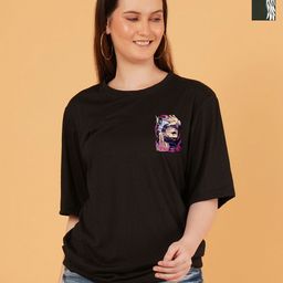 Kasendra Women Pack of 2 Graphic Printed Round Neck Relaxed Fit T-shirts-picture-14