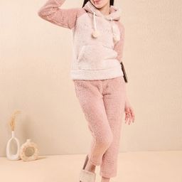 Sweet Dreams Girls Printed Hooded Neck Night Suits-picture-23