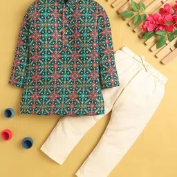Jeetethnics Boys Printed Regular Kurta with Pyjamas-0