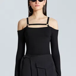 ZOMODA Women Solid Shoulder Straps Top-picture-38