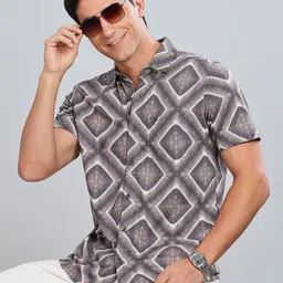 BULLMER Men Standard Opaque Printed Casual Shirt-picture-20