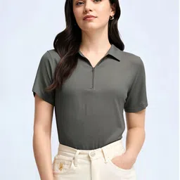 MACK JONNEY Polo Collar Pockets Cotton T-shirt-image-70